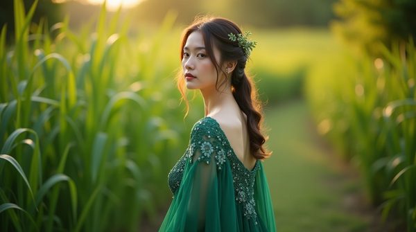 Découvrez la magie des robes longues vertes : style et confort